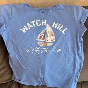 Polo by Ralph Lauren Blue Kids Tee with Sailboat Design